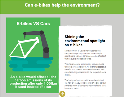 How can e-bikes help the environment?
